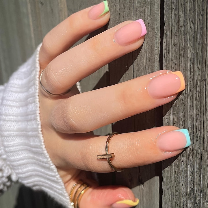 Artistic French Tip Nail Wrap Set Bowlift