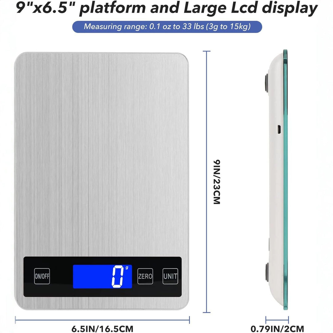 USB Rechargeable Digital Kitchen Scale