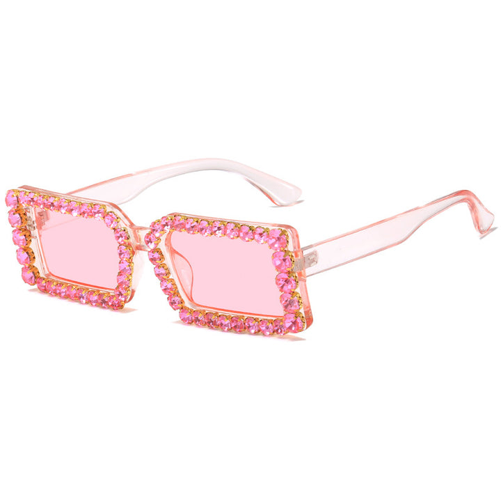 Women's fashionable sunglasses with glittering frame embellishment Bowlift