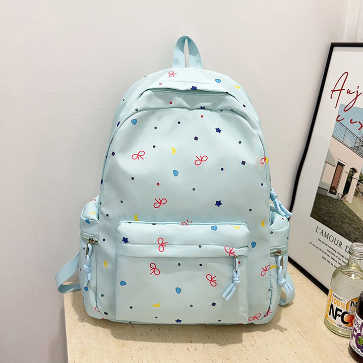 Playful Patterned School Backpack