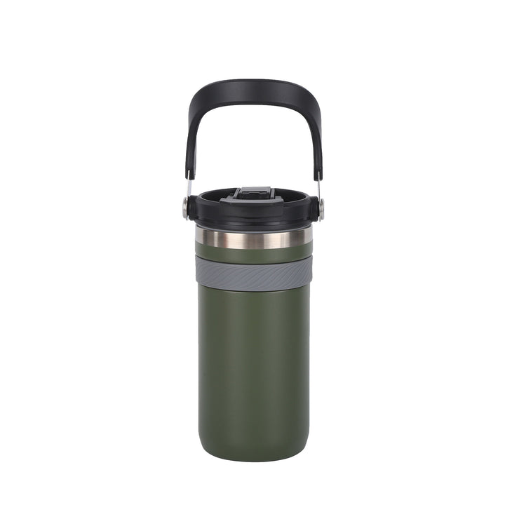 Ladies insulated thermo mug with practical carrying handle Bowlift