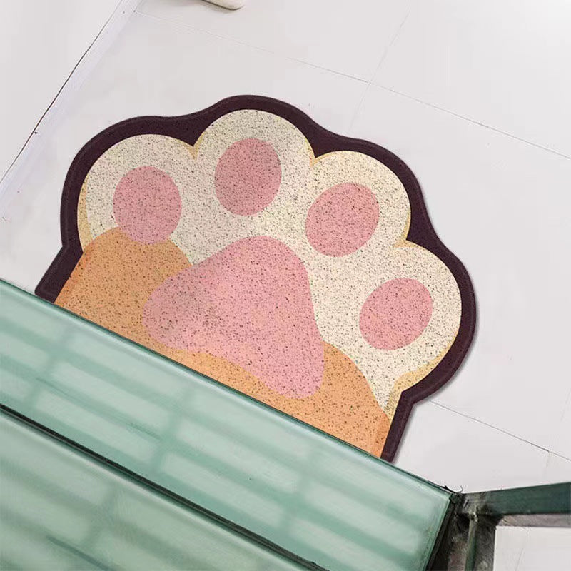 Cute Animal Paw Print Bath Mat Bowlift