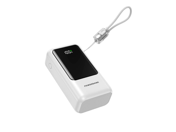 Portable power bank with digital charge indicator and compact design Bowlift