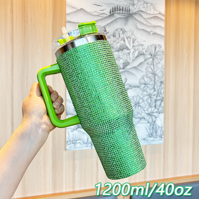 Women's Sparkling Water Bottle with Large Volume and Ergonomic Handle Bowlift