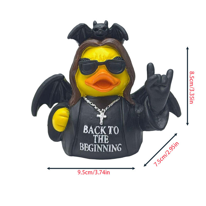 Funny rubber duck with rocker design Bowlift