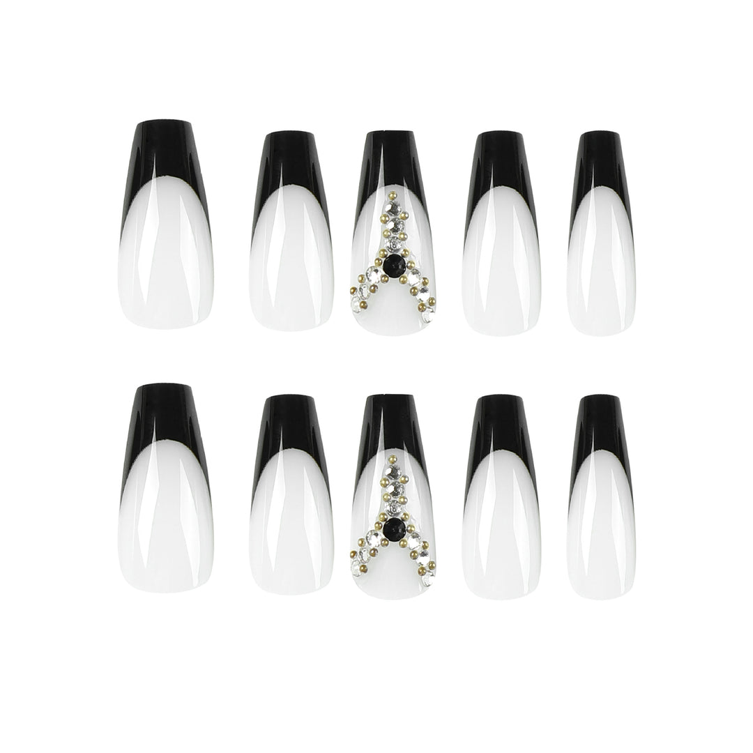 Artful Nail Extensions with Glitter and Ombre Details Bowlift