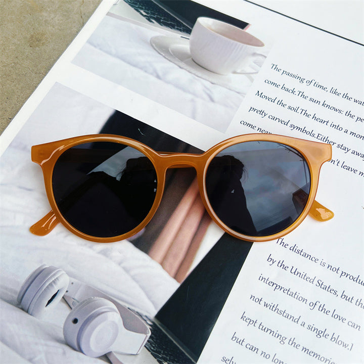 Chic Retro Round Frame Sunglasses Bowlift