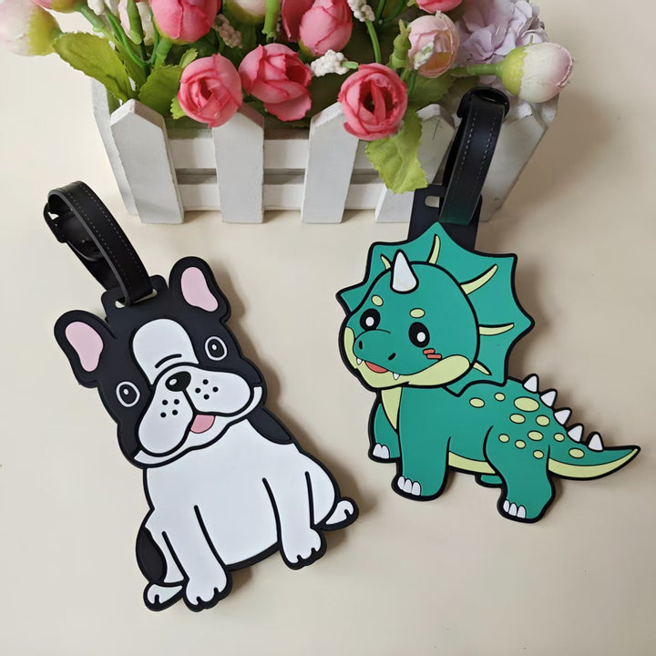 Unisex Cartoon Dog Luggage Tag Bowlift