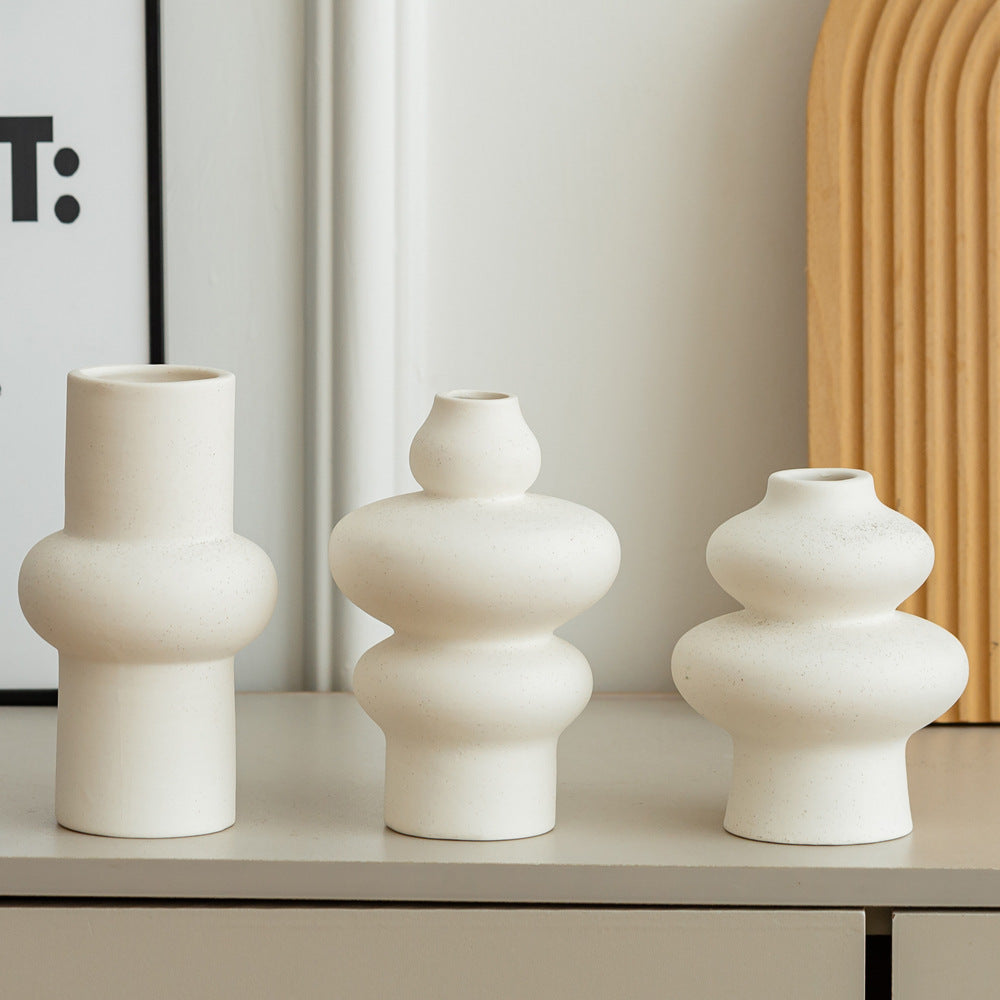 Artistic Abstract Ceramic Vase Set