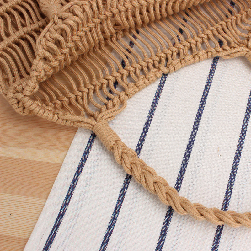 Fashionable Braided Tote Bag with Inner Pouch Bowlift