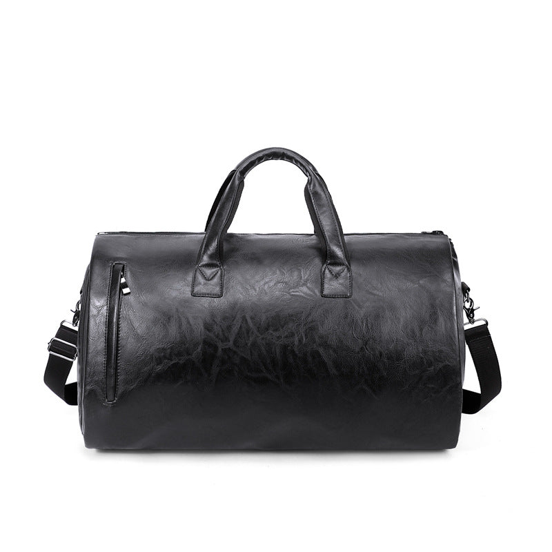 Men's Classic Leather Travel Bag Bowlift