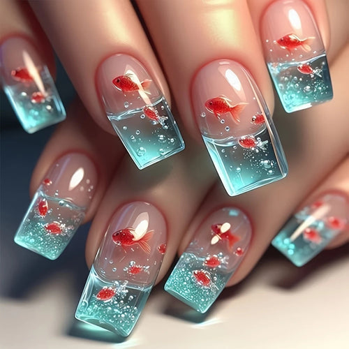 Aquatic Fantasy Nail Art Bowlift