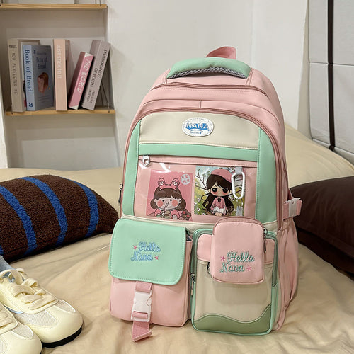 Cartoon Character Print Backpack