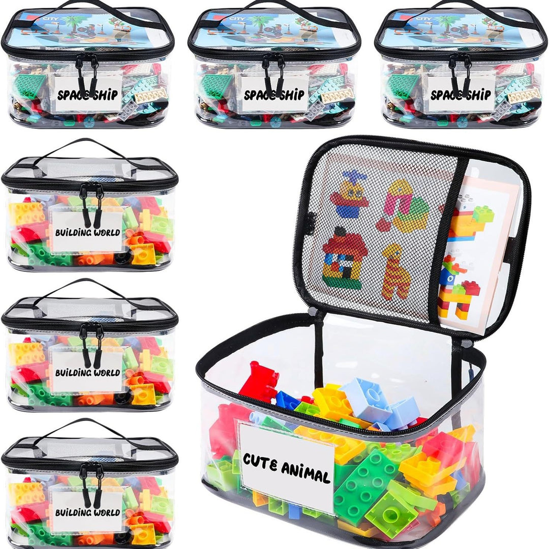Transparent Storage Organizer for Building Blocks Bowlift