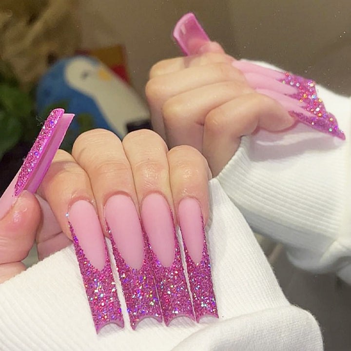 Glitter Ombre Press-On Nail Set Bowlift