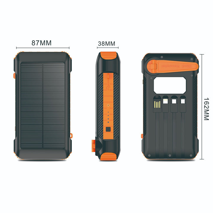 Solar Power Bank With Multiple Charging Function Bowlift