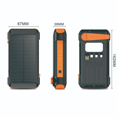 Solar Power Bank With Multiple Charging Function Bowlift