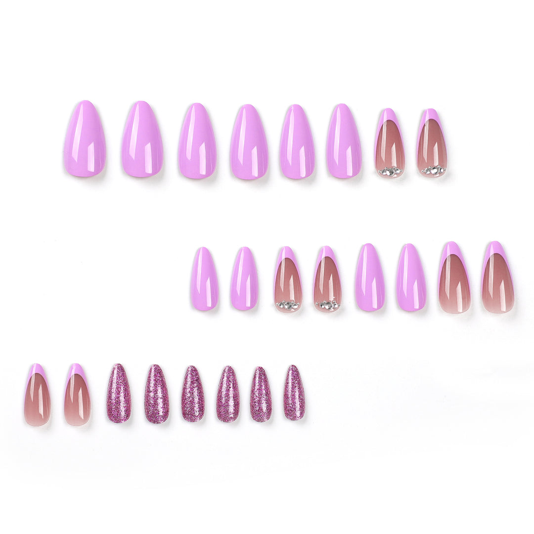 Artful Nail Art with Glitter and Ombre Effects Bowlift