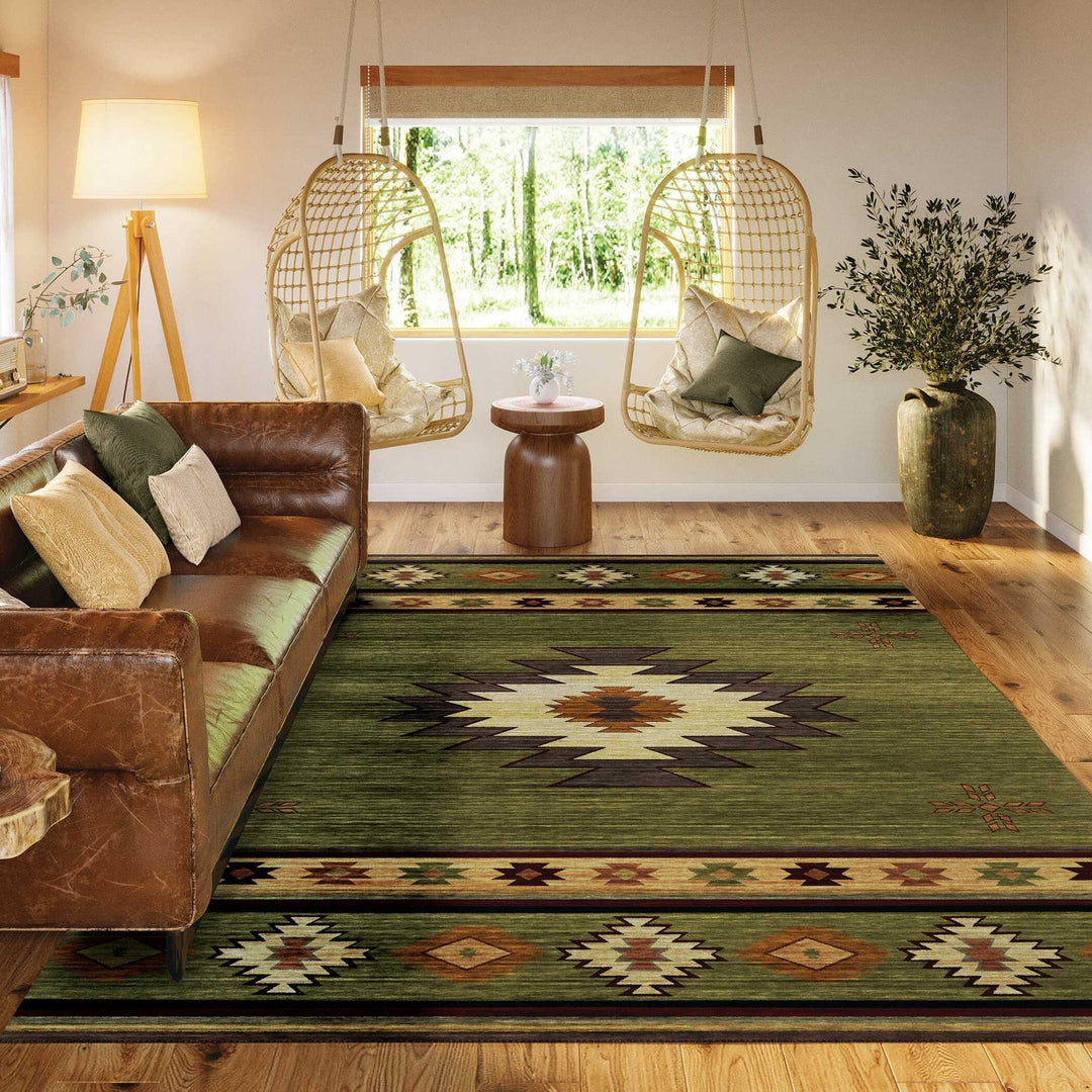 Native-Inspired Geometric Area Rug