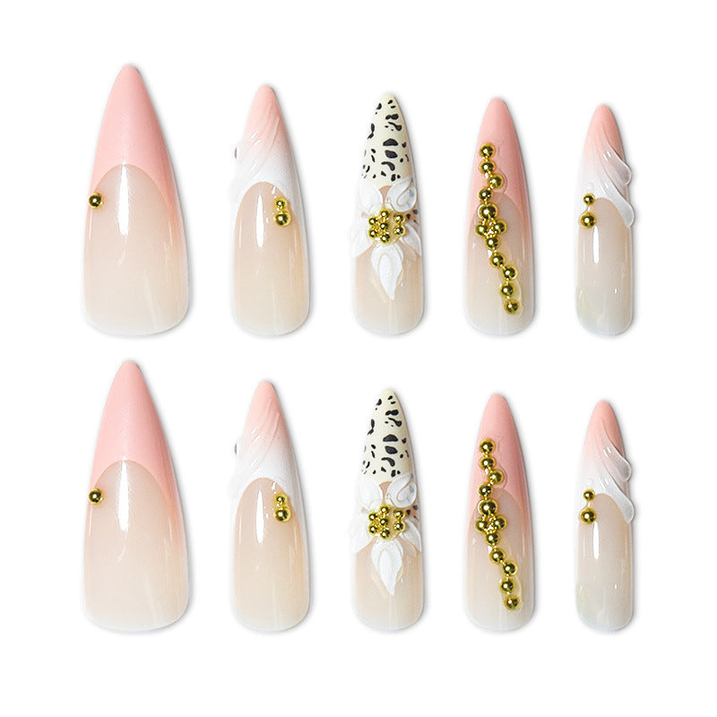 Exotic Floral and Animal Print Press-On Nail Extensions Bowlift