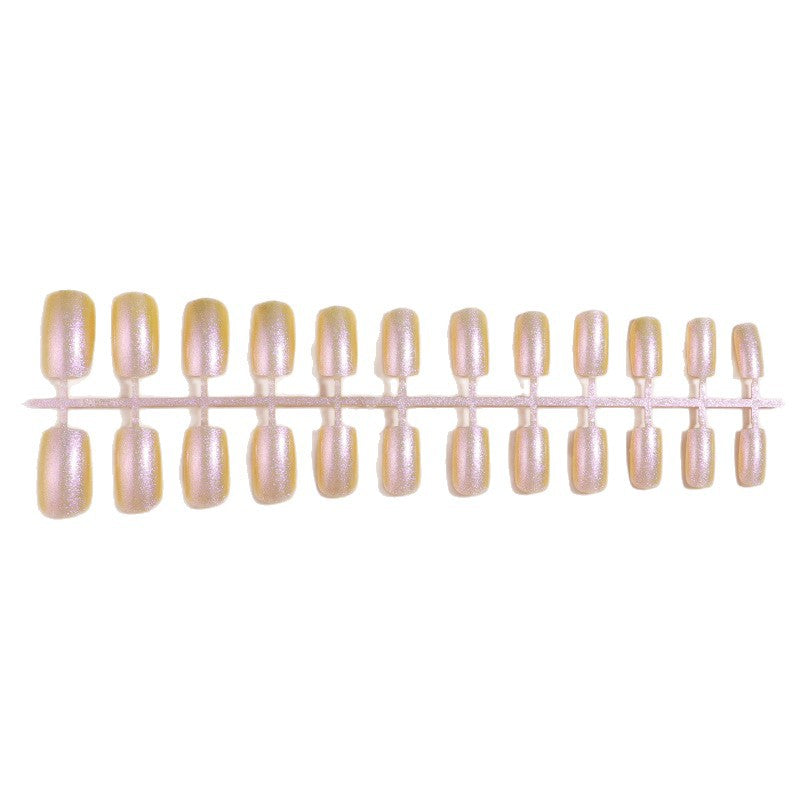 Glossy Reflective Press-On Nail Set Bowlift