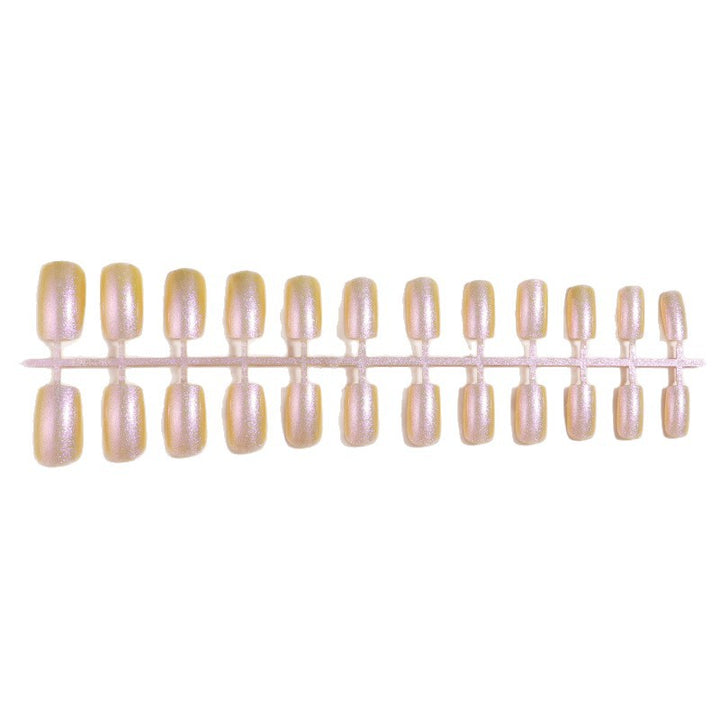 Glossy Reflective Press-On Nail Set Bowlift