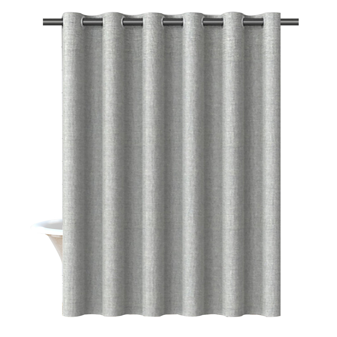 Textured Fabric Shower Curtain Bowlift 1784802089