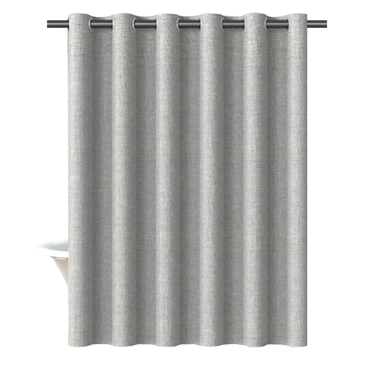 Textured Fabric Shower Curtain Bowlift 1784802089