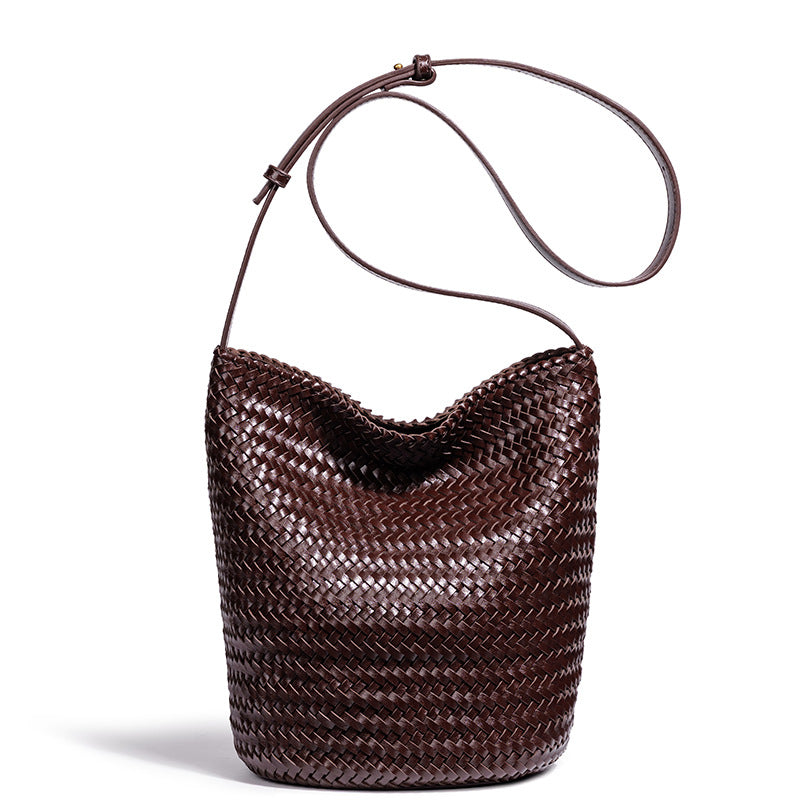 Handcrafted Woven Bucket Bag Bowlift
