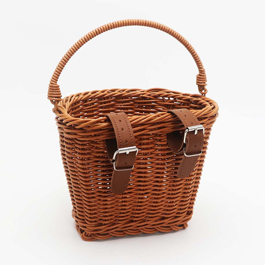 Practical hand basket with leather handles Bowlift