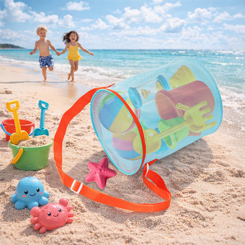 Toy storage bag with mesh design Bowlift