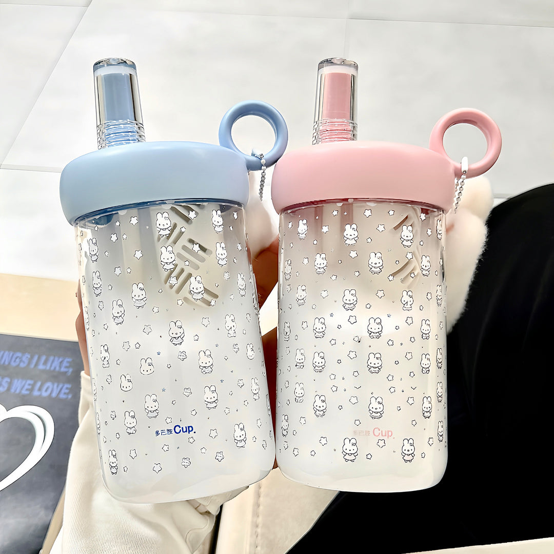Ladies practical drinking bottle with cute animal motif Bowlift