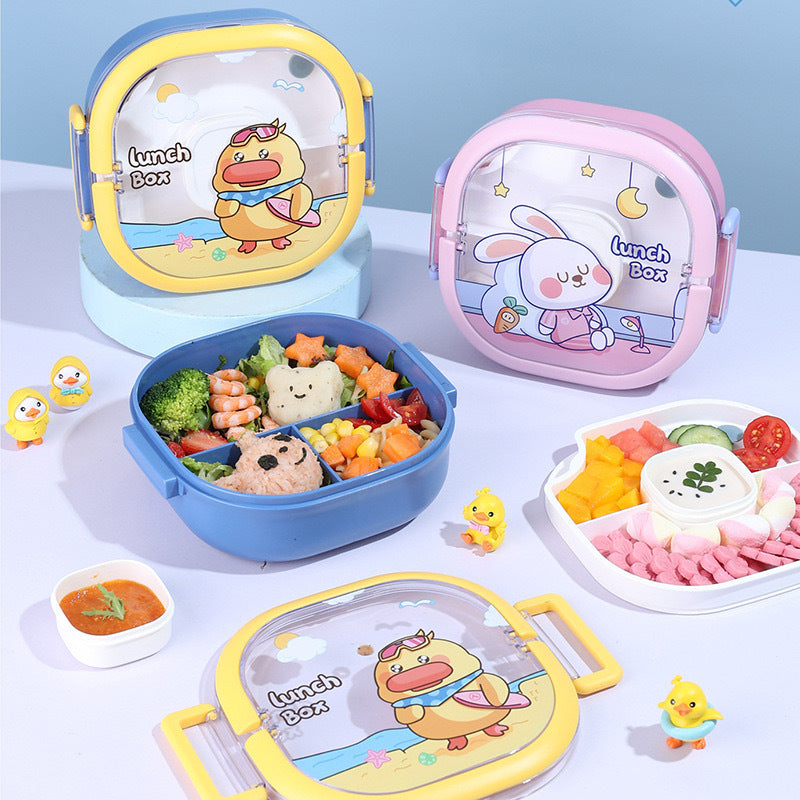 Whimsical Cartoon-Themed Bento Lunch Box