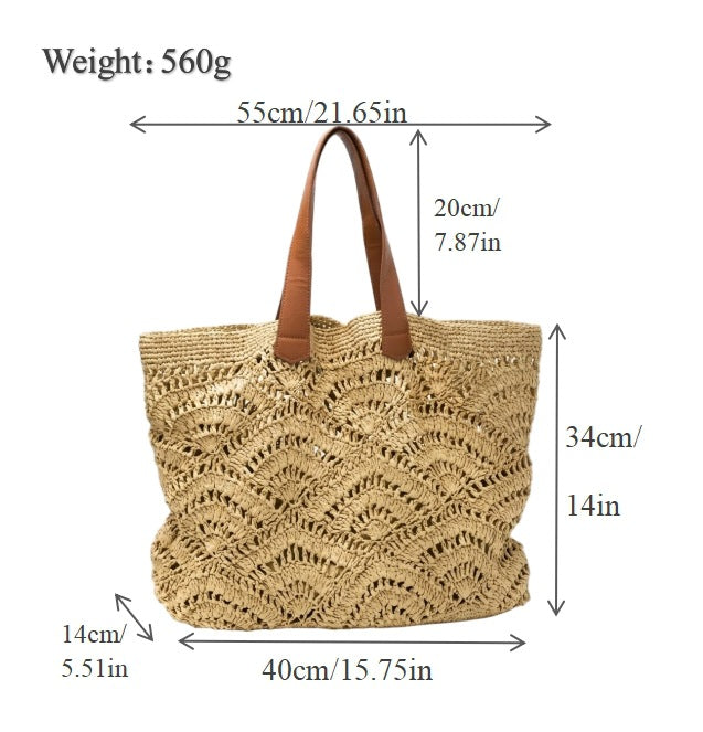 Generous Macrame Beach Bag Bowlift