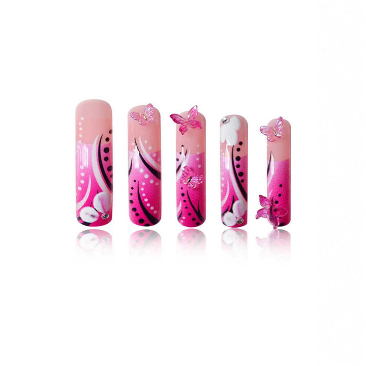 Artistic Butterfly Nail Art Bowlift