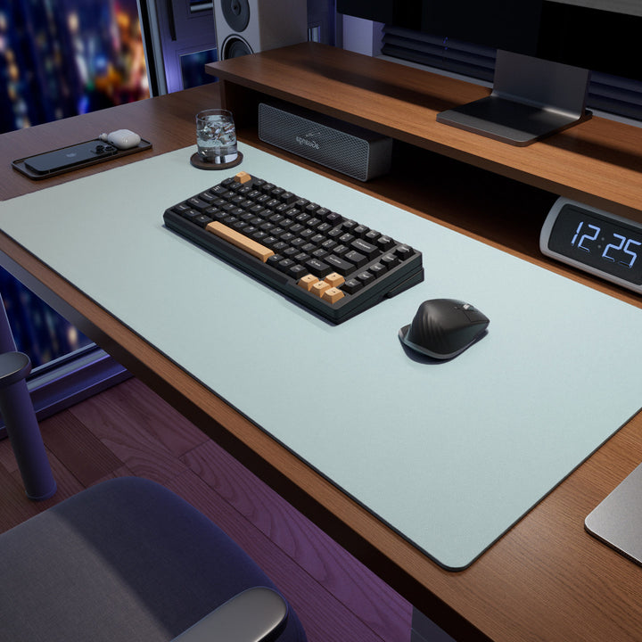 Extra-Large Leatherette Desk Mat and Extended Mouse Pad Bowlift