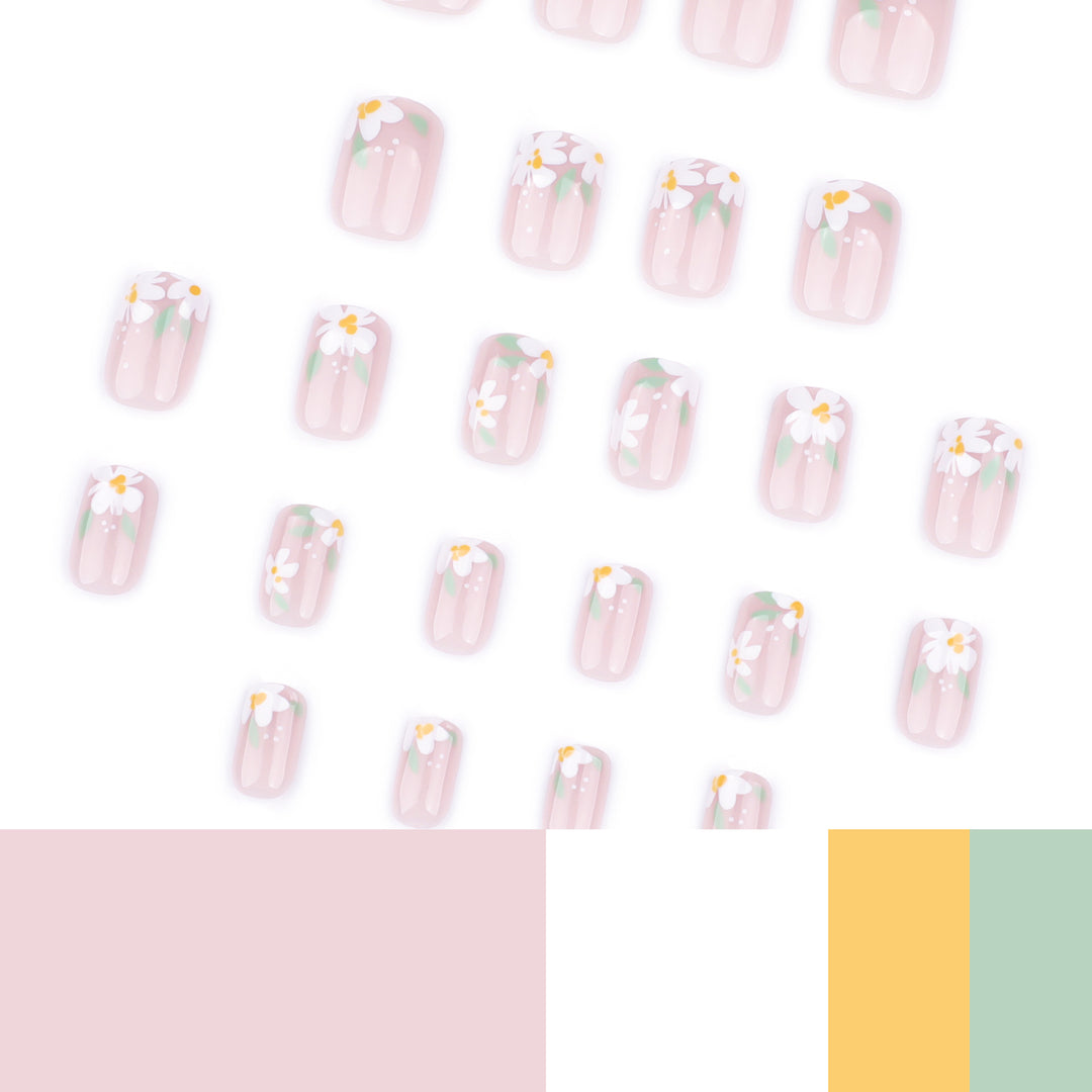 Artful Nail Art in Elegant Blossom Design Bowlift