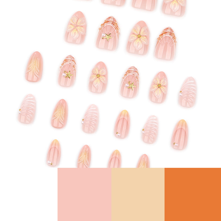 Artful nail art with floral motifs and elegant accents Bowlift