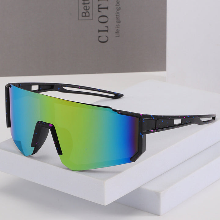 Men's Futuristic Oversized Shield Sunglasses Bowlift