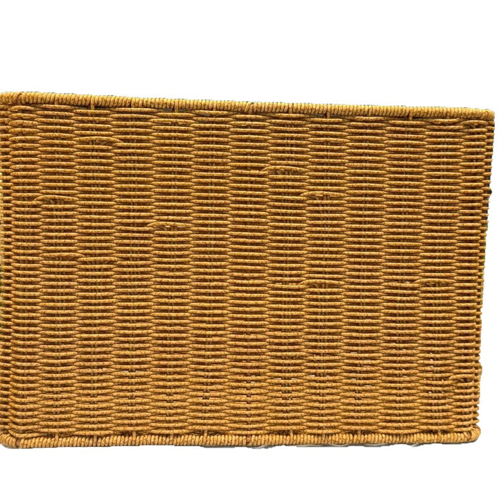 Women's Rectangular Rattan Storage Basket with Compartments Bowlift