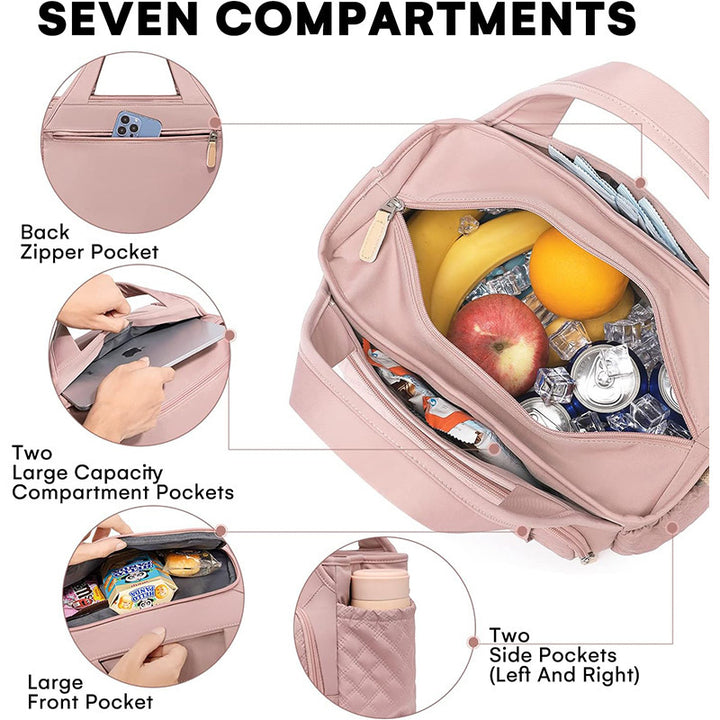 Quilted Multi-Pocket Handbag Bowlift