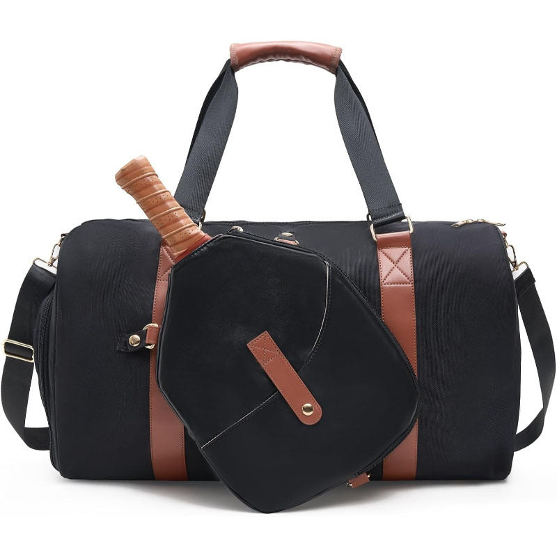 Sporty travel bag with integrated racket cover Bowlift