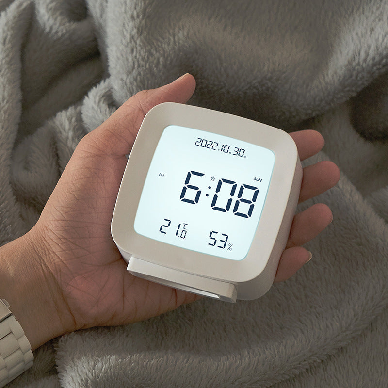 Digital Thermo-Hygrometer Clock Bowlift