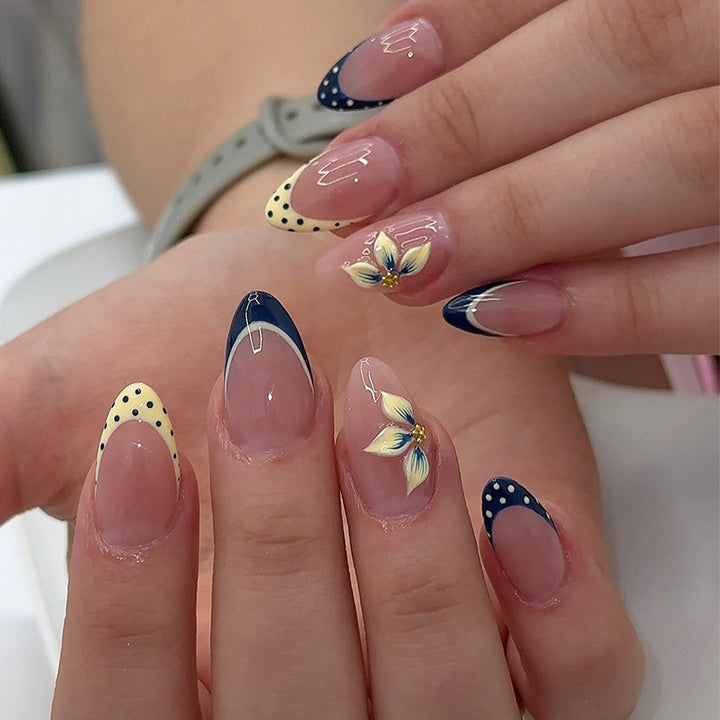 Floral Art Nail Extensions Bowlift