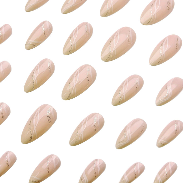 Elegant Marble Effect Nail Art Bowlift