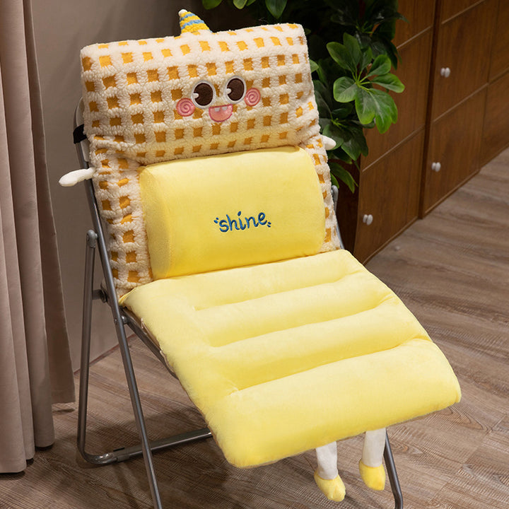 Plush comfort seat cushion with back support Bowlift