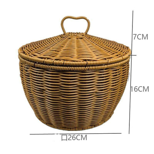 Handcrafted Woven Storage Container Bowlift