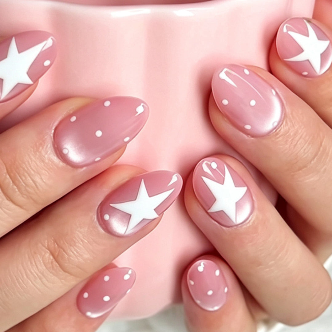 Starry Patterned Nail Art Bowlift