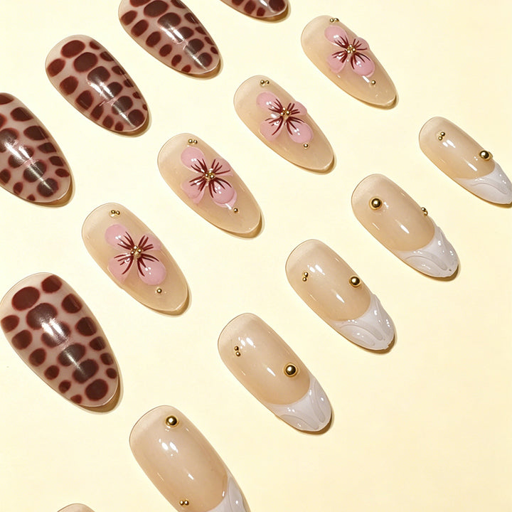 Floral Art Press-On Nail Tips Bowlift