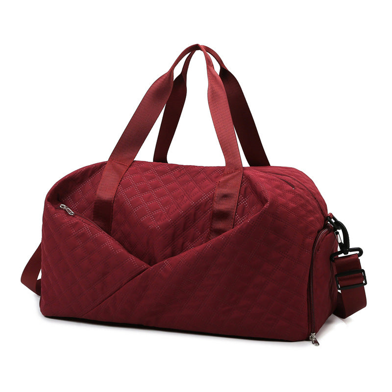 Quilted Weekender Duffel Bag